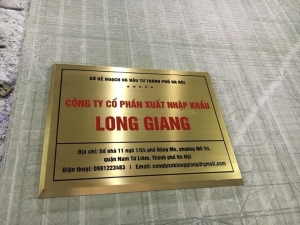 Những mẫu biển trụ sở đã thi công