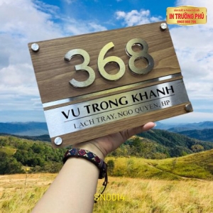 BẢNG, BIỂN SỐ NHÀ - SN0014