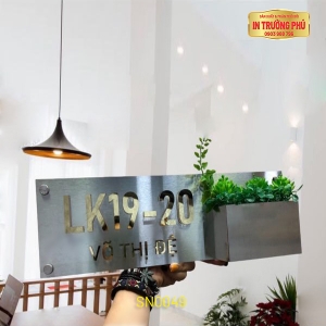 BẢNG, BIỂN SỐ NHÀ - SN0049