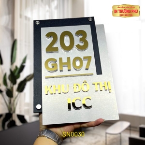 BẢNG, BIỂN SỐ NHÀ - SN0030