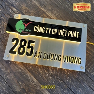 BIỂN SỐ NHÀ CÓ ĐÈN LED - SN0063