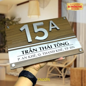 BẢNG, BIỂN SỐ NHÀ - SN0015