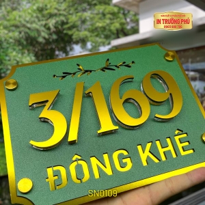 BIỂN SỐ NHÀ - SN0109