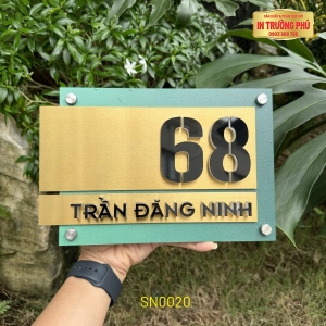 BẢNG, BIỂN SỐ NHÀ - SN0020