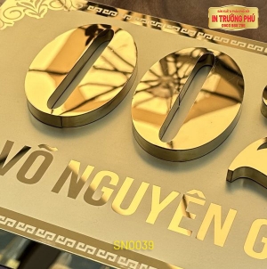 BẢNG, BIỂN SỐ NHÀ - SN0039