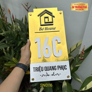 BIỂN SỐ NHÀ - SN0116