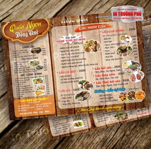 Menu quán ngon đồng quê
