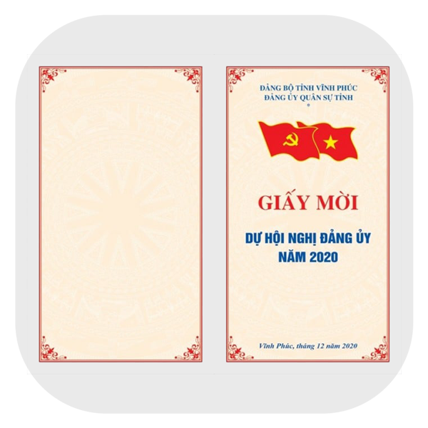 In Giấy mời