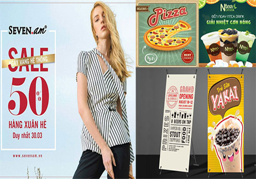In poster quảng cáo tại Hải Phòng