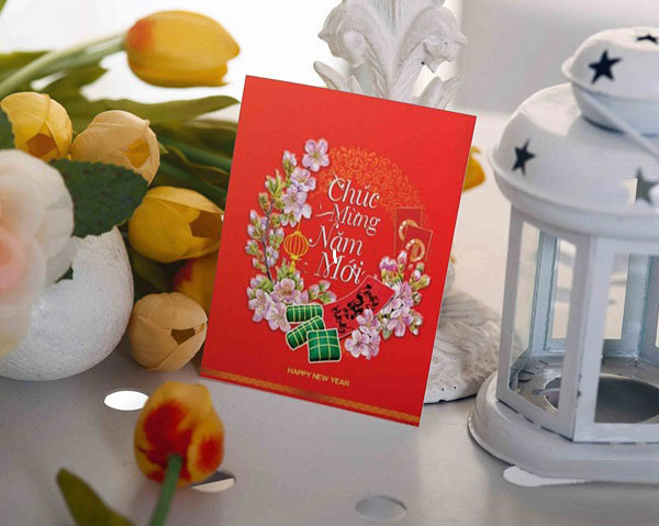 in thiệp chúc mừng năm mới tại Hải Phòng